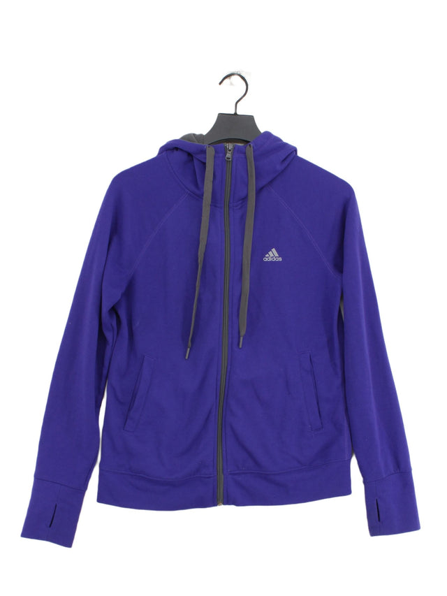 Adidas Women's Hoodie M Purple 100% Polyester