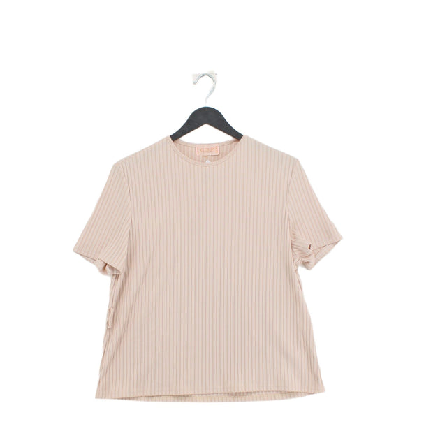 Club London Women's T-Shirt UK 14 Pink Polyester with Elastane