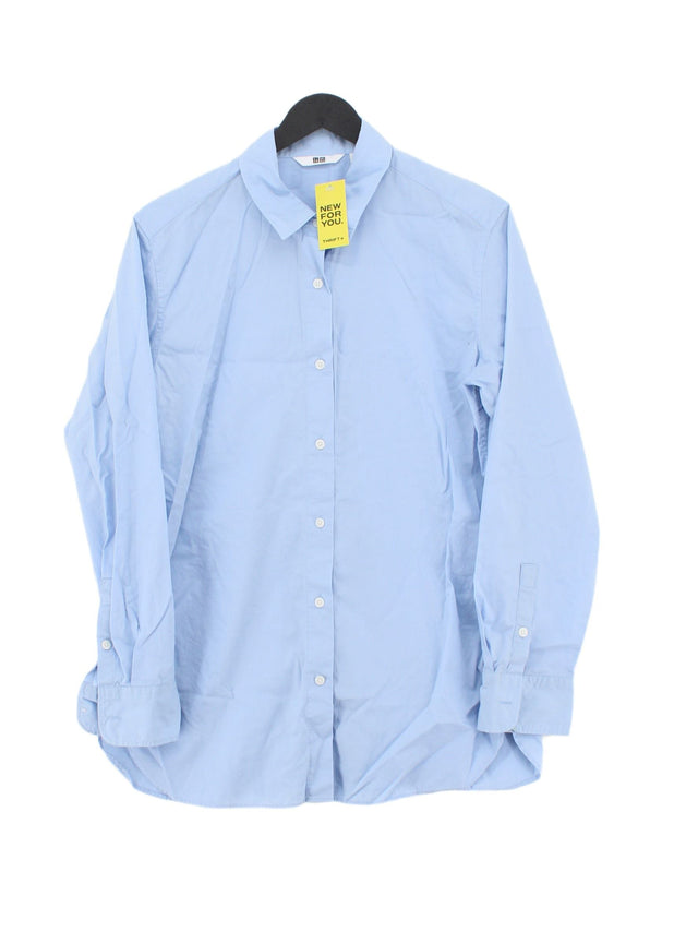 Uniqlo Men's T-Shirt M Blue 100% Cotton