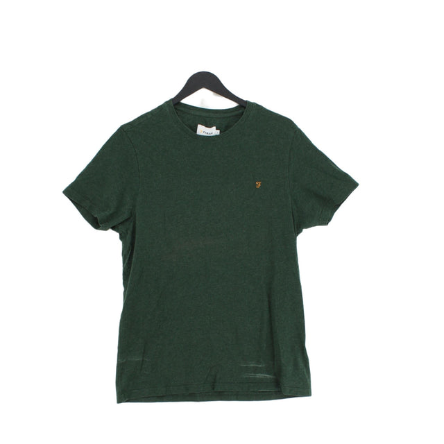 Farah Men's T-Shirt L Green 100% Cotton