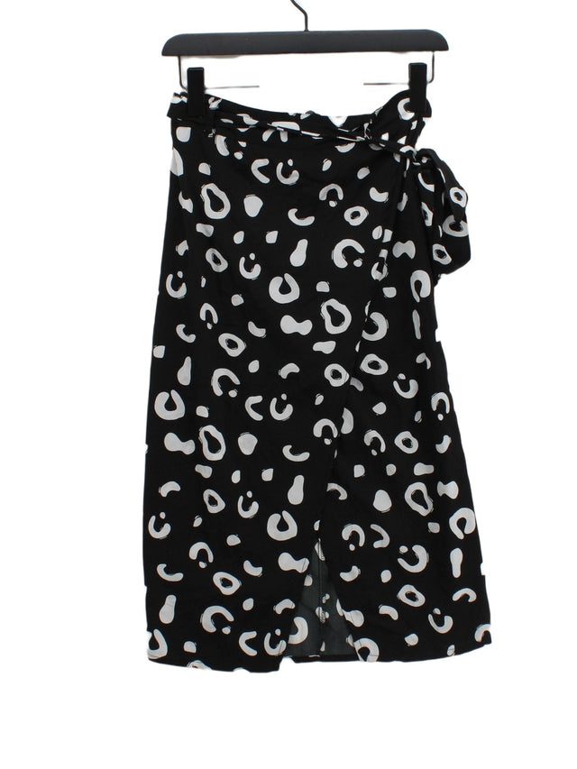 Quiz Women's Midi Skirt UK 8 Black 100% Polyester