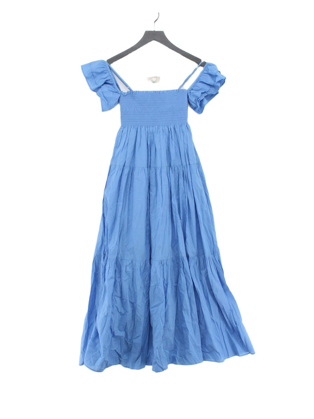Emin&Paul Women's Maxi Dress S Blue 100% Cotton