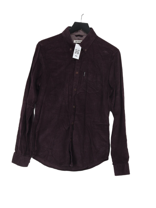 Ben Sherman Men's Shirt M Purple 100% Cotton