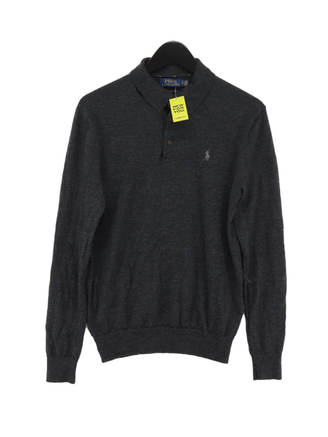 Ralph Lauren Men's Jumper S Grey 100% Wool