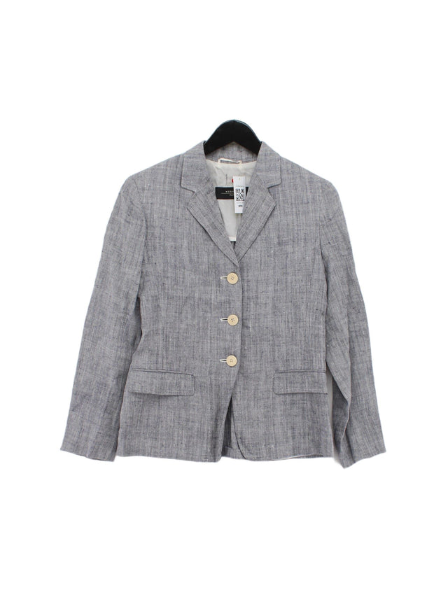 Weekend Max Mara Women's Blazer UK 10 Blue 100% Linen