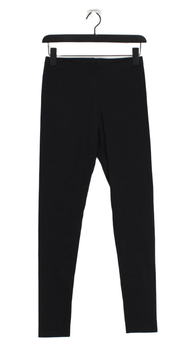 Hush Women's Leggings UK 10 Black Cotton with Elastane