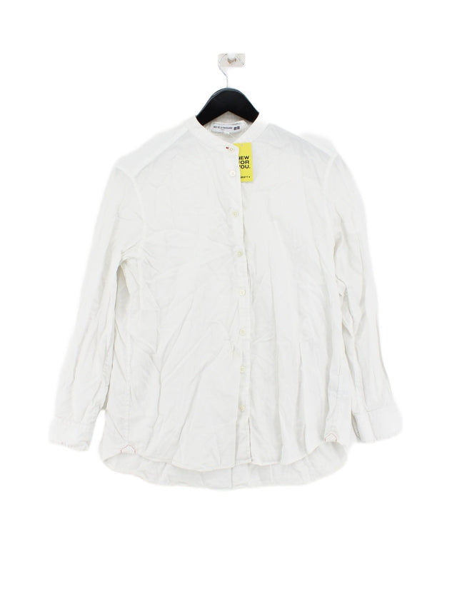 Uniqlo Women's Shirt S White 100% Cotton