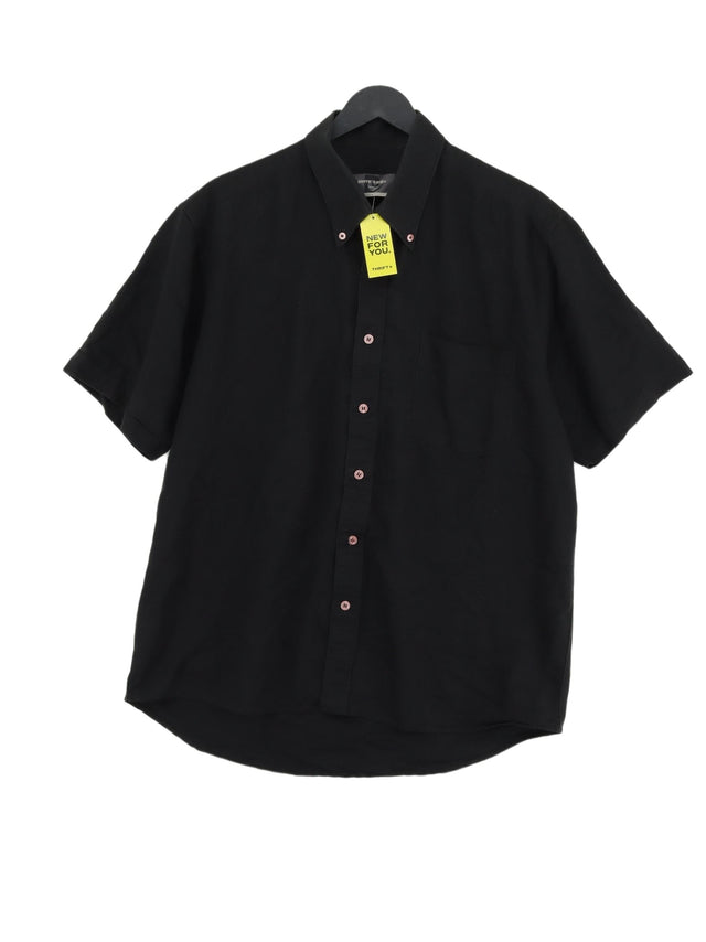 Pierre Cardin Men's Shirt L Black 100% Other