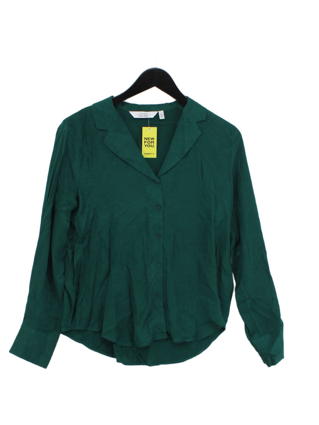 & Other Stories Women's Blouse UK 6 Green 100% Viscose