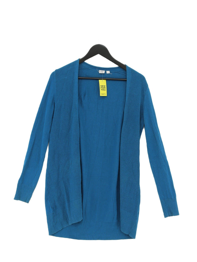 Gap Women's Cardigan S Blue 100% Cotton