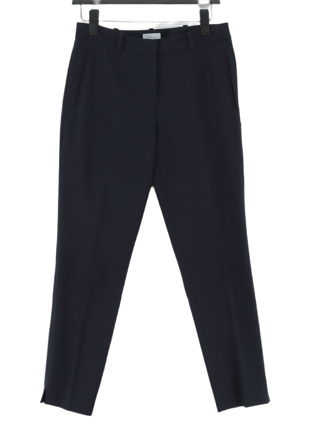 Jigsaw Women's Suit Trousers UK 10 Blue Elastane with Polyester, Wool