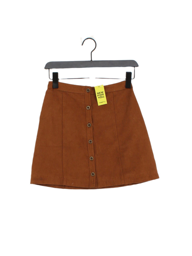 Hollister Women's Mini Skirt XXS Brown 100% Polyester