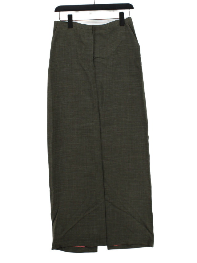 Paul Smith Women's Maxi Skirt W 29 in Green Rayon with Wool