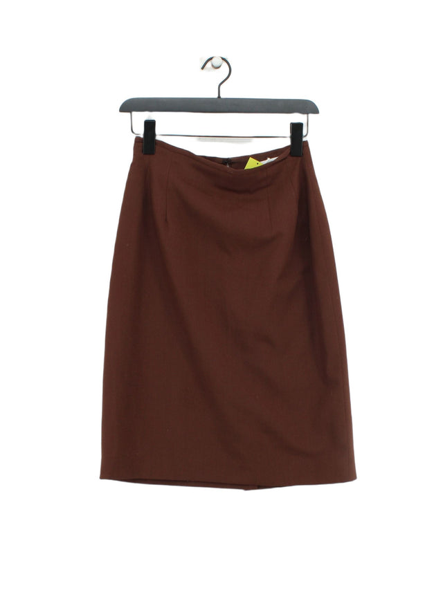 Precis Women's Midi Skirt UK 12 Brown Polyester with Other