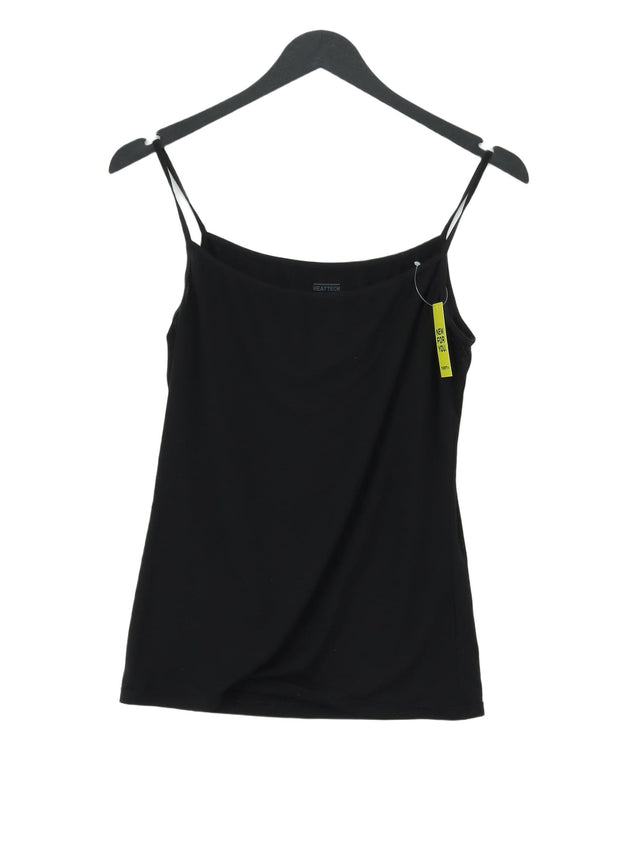 HEATTECH Women's T-Shirt S Black Polyester with Acrylic, Elastane, Viscose