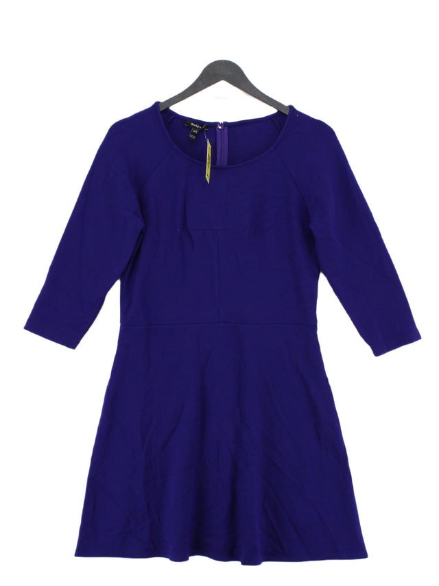 Baukjen Women's Midi Dress UK 16 Purple Viscose with Elastane, Polyamide