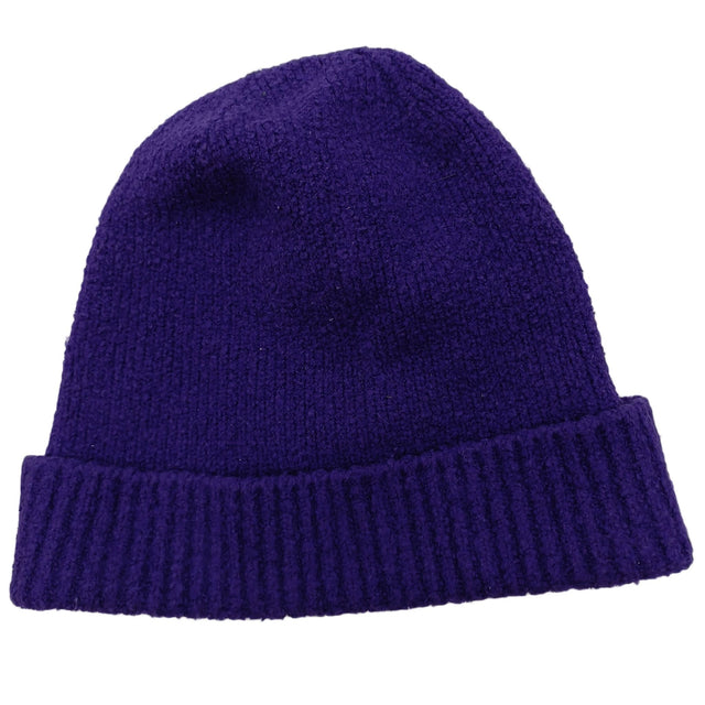 & Other Stories Women's Hat Purple Cotton with Acrylic, Elastane, Wool