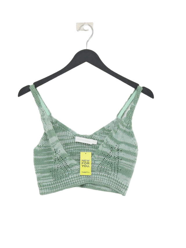 Jonathan Simkhai Women's Top M Green Cotton with Nylon