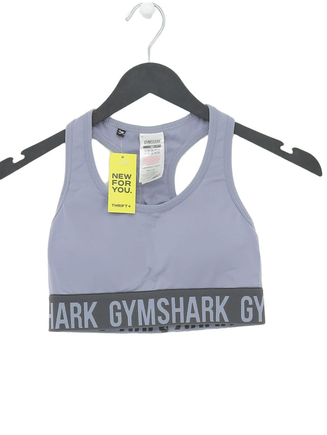 Gymshark Women's T-Shirt XS Blue Nylon with Elastane