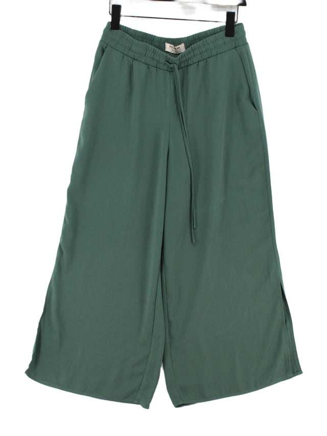 Pull&Bear Women's Suit Trousers L Green 100% Polyester