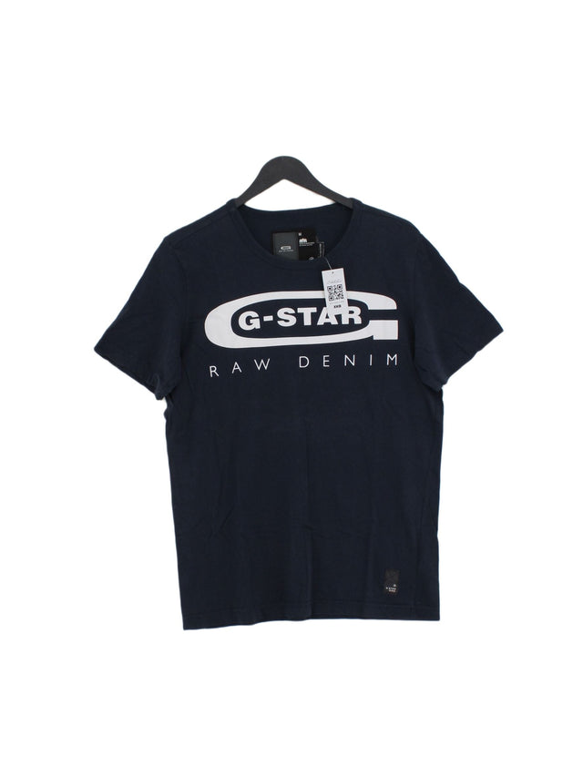 G-Star Raw Men's T-Shirt M Blue 100% Cotton