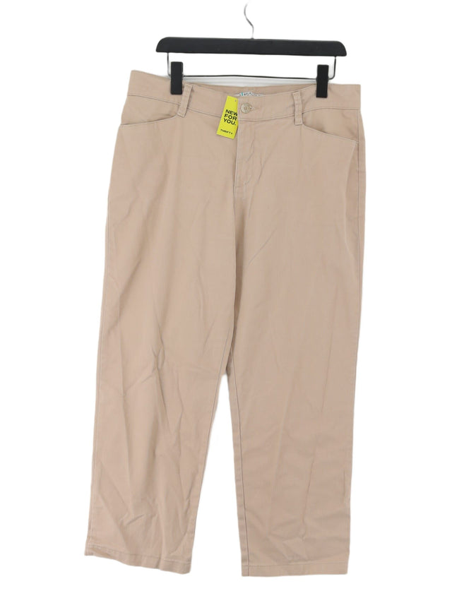 Vintage Lee Men's Trousers W 36 in; L 28 in Tan Cotton with Spandex