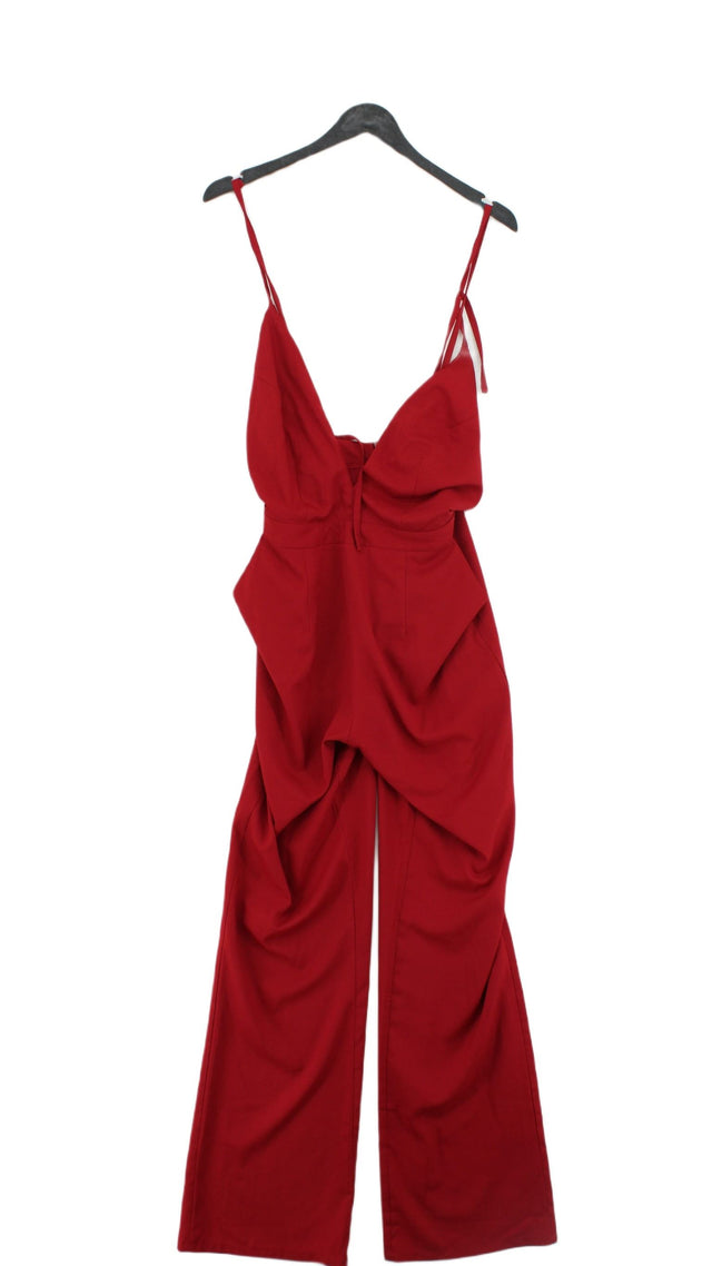 In The Style Women's Jumpsuit UK 12 Red 100% Polyester