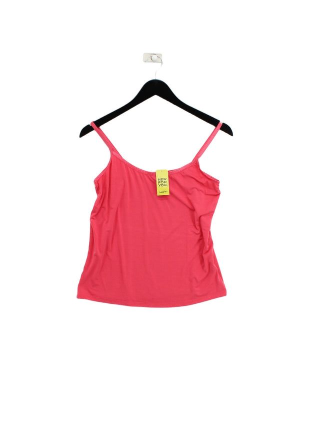 Phase Eight Women's T-Shirt UK 16 Pink Viscose with Elastane