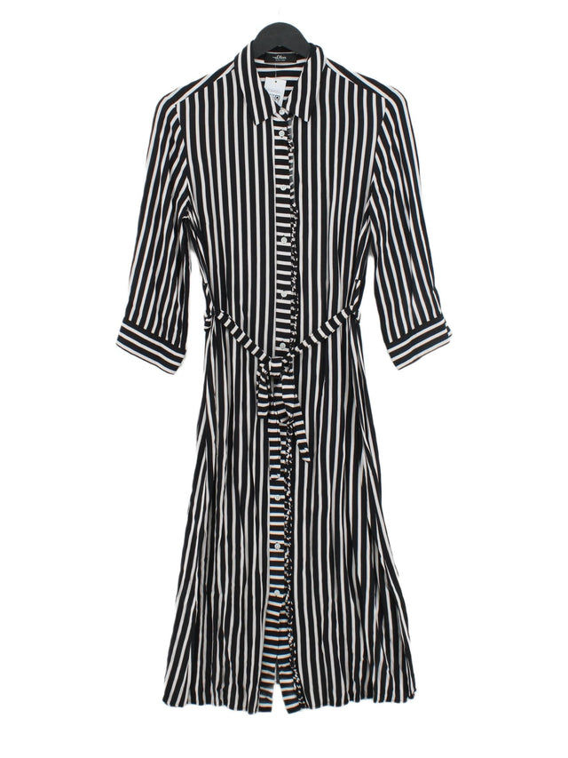 S.Oliver Women's Midi Dress UK 8 Black 100% Polyester