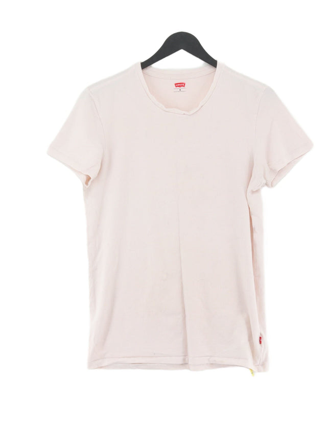 Levi’s Men's T-Shirt M White Cotton with Elastane
