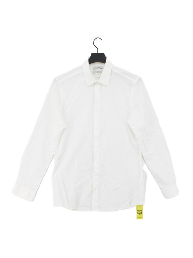 Jasper Conran Men's Shirt Collar: 16 in White 100% Cotton