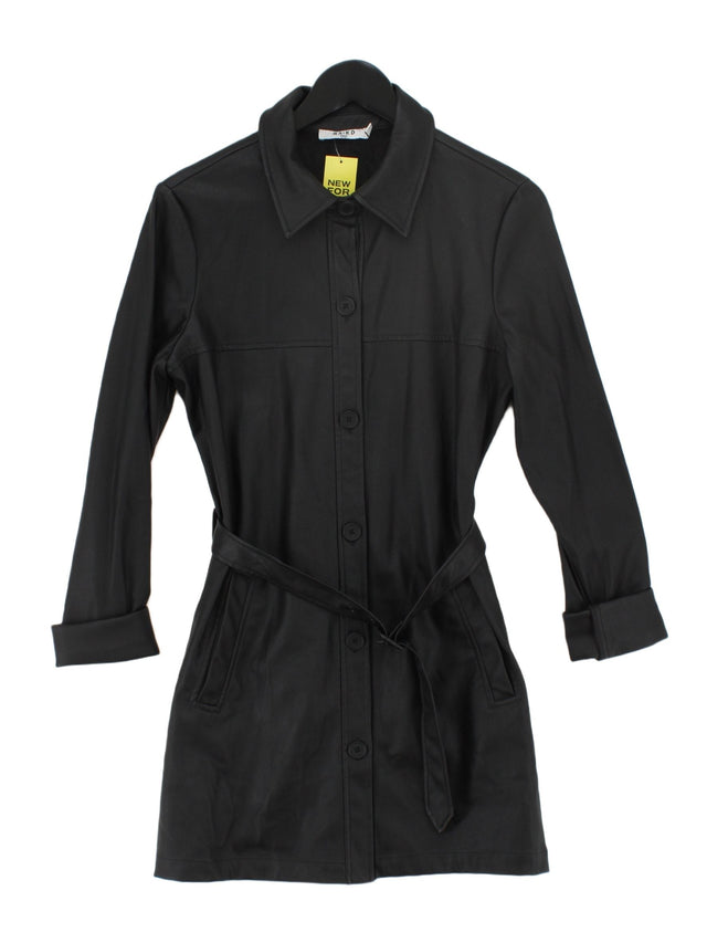 NA-KD Women's Midi Dress UK 8 Black 100% Polyester