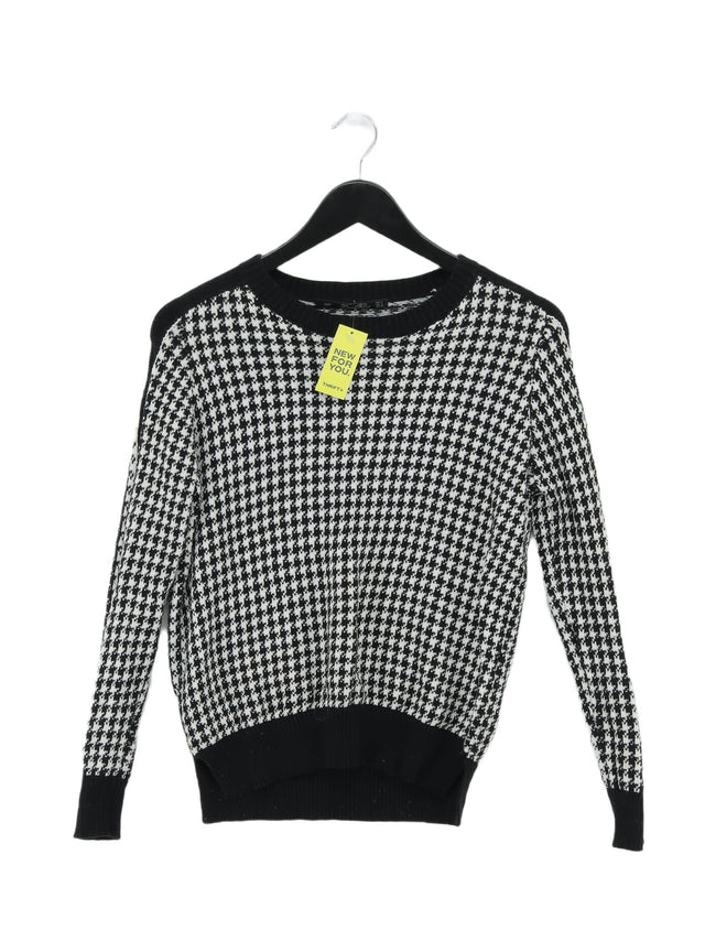 Zara Knitwear Women's Jumper S Black 100% Cotton