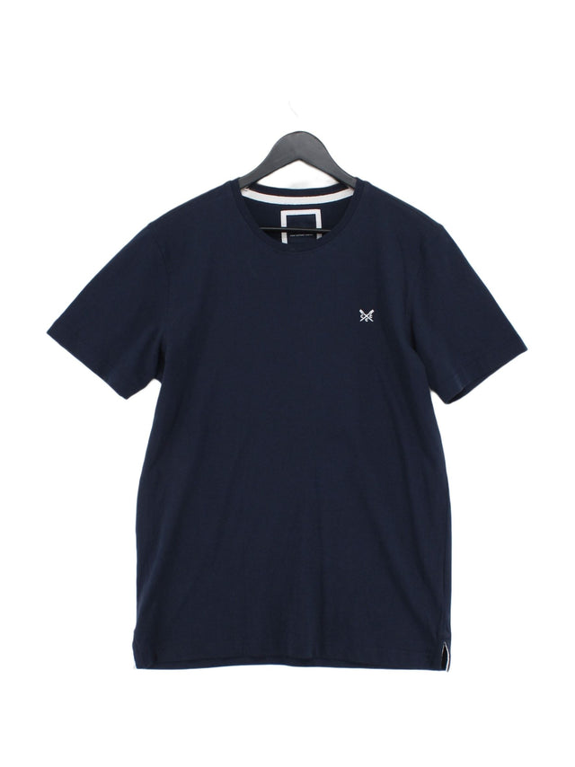 Crew Clothing Men's T-Shirt M Blue 100% Cotton