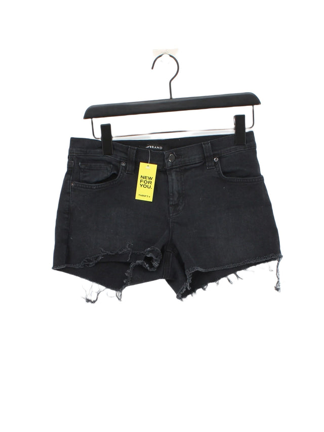 J Brand Women's Shorts W 26 in Black Cotton with Elastane, Polyester