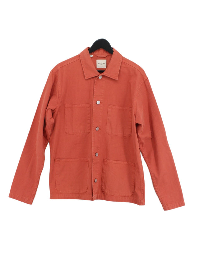 Selected Homme Women's Jacket L Orange 100% Cotton