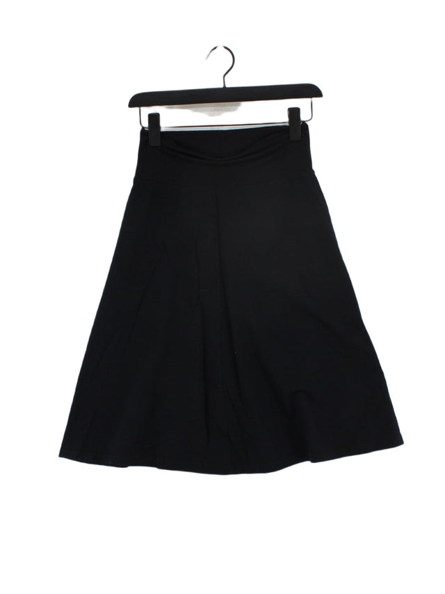American Apparel Women's Midi Skirt M Black 100% Cotton