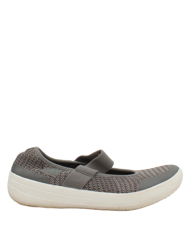 FitFlop Women's Flat Shoes UK 4 Grey 100% Other