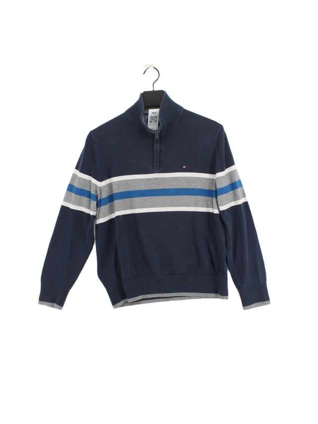 Tommy Hilfiger Men's Jumper S Blue 100% Cotton