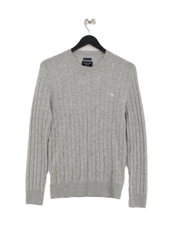 Abercrombie & Fitch Women's Jumper XS Grey 100% Cashmere