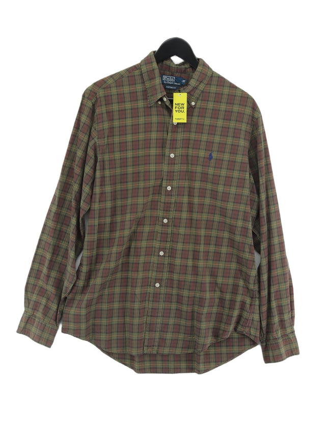 Ralph Lauren Men's Shirt L Green 100% Cotton