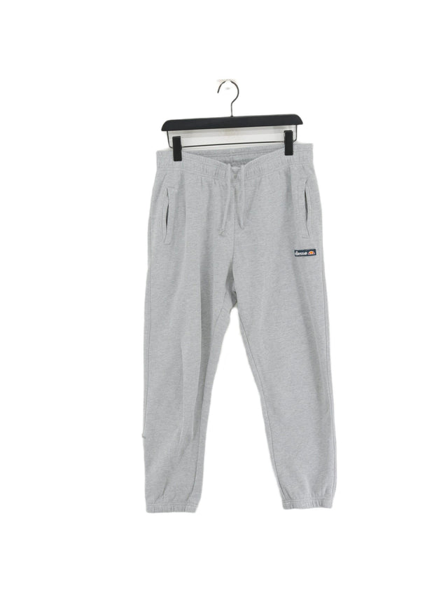 Ellesse Men's Sports Bottoms L Grey Cotton with Polyester