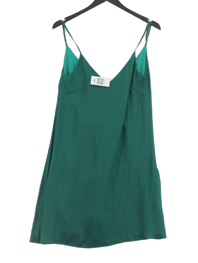 Dry Lake Women's Midi Dress XS Green 100% Polyester