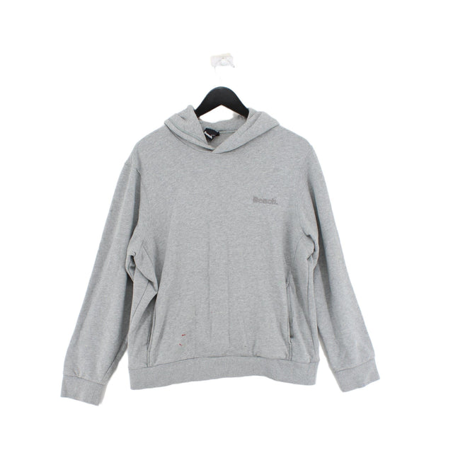 Bench Women's Hoodie XL Grey Cotton with Polyester