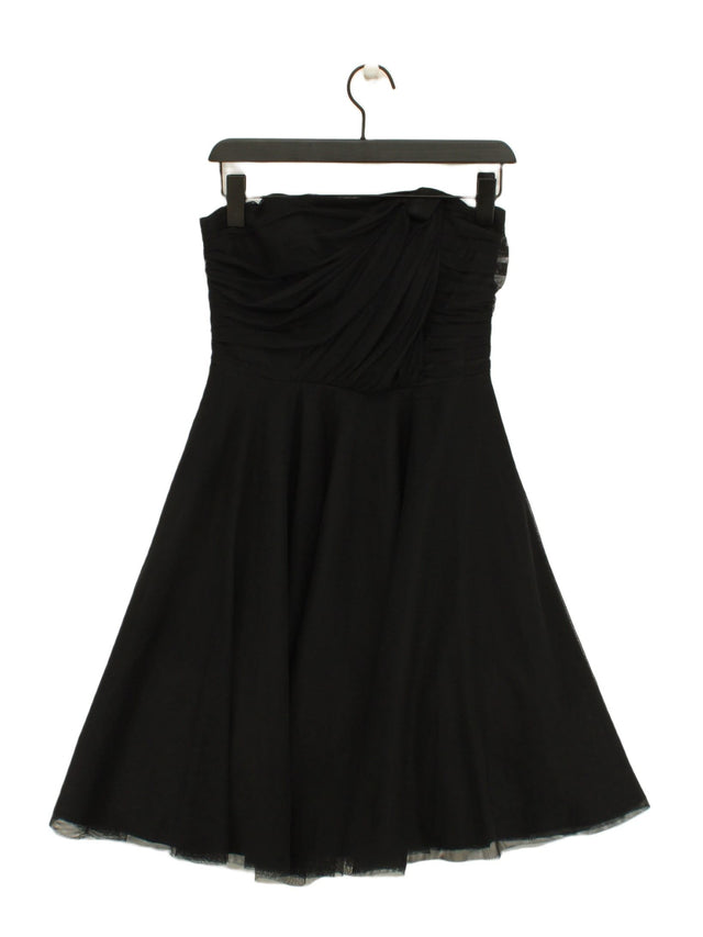 Julien Macdonald Women's Midi Dress UK 8 Black Polyester with Nylon