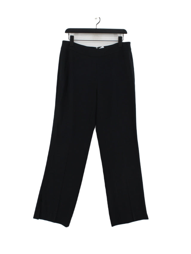 Mint Velvet Women's Suit Trousers UK 12 Blue 100% Polyester