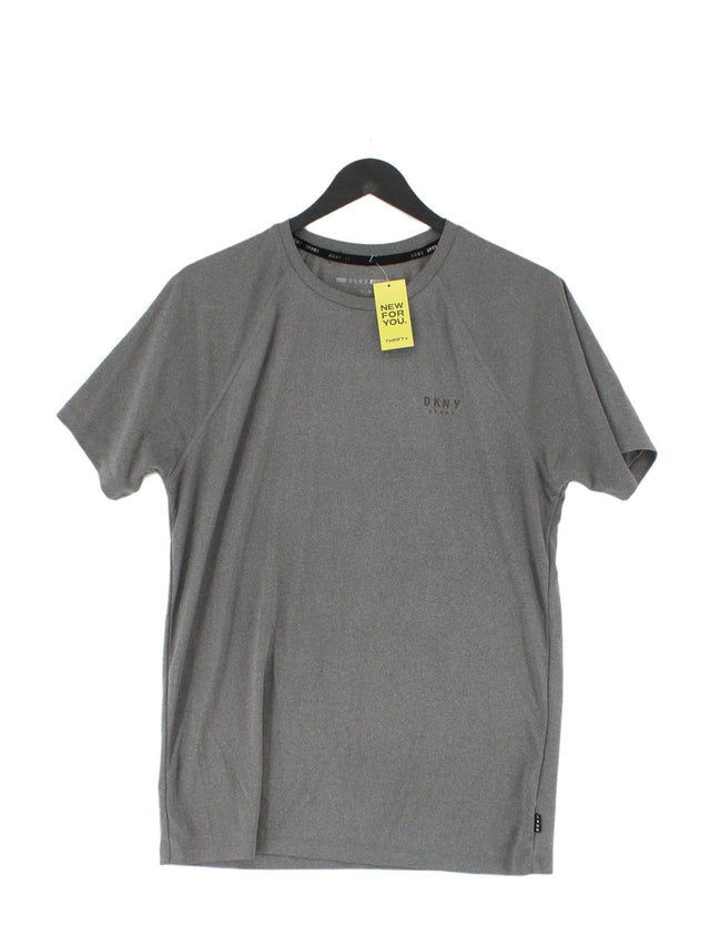 DKNY Men's T-Shirt M Grey 100% Cotton