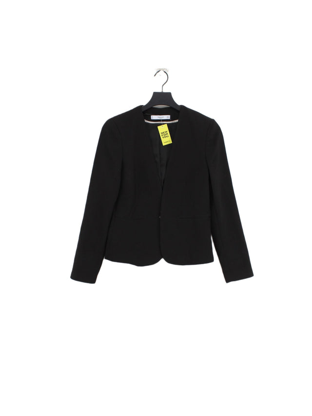 Mango Women's Blazer S Black Polyester with Elastane