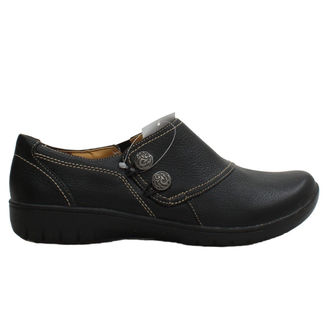 Clarks Women's Flat Shoes UK 5.5 Black 100% Other
