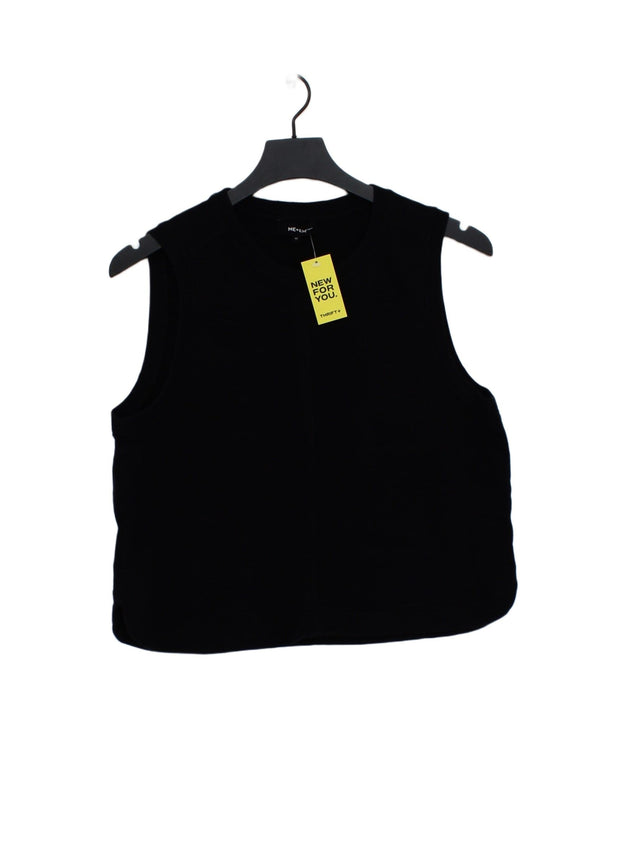ME+EM Women's T-Shirt UK 12 Black 100% Cotton